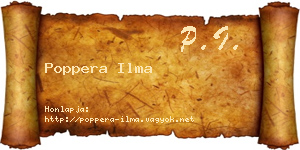 Poppera Ilma névjegykártya